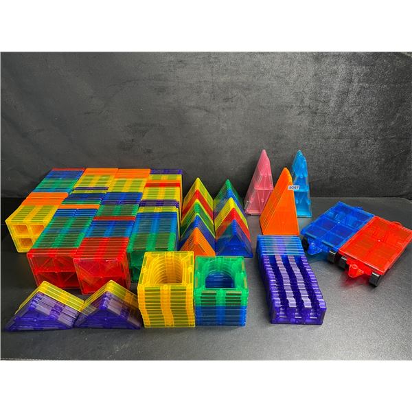 Hug Lot/Box of 333PC Magnetic Tiles/STEM Toy Building Tiles - New