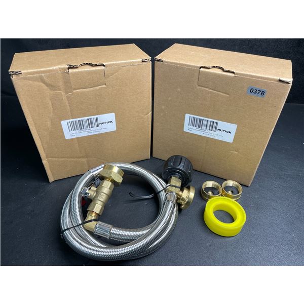 Lot of 2 Nupick Propane Refill Adapter Hoses for 1LB Tanks - New
