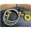 Image 2 : Lot of 2 Nupick Propane Refill Adapter Hoses for 1LB Tanks - New