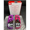 Image 2 : 1 Pair of L+R Joycon Controllers for Nintendo Switch (Purple/Pink Spooky Design) New
