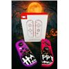 Image 1 : 1 Pair of L+R Joycon Controllers for Nintendo Switch (Purple/Pink Spooky Design) New