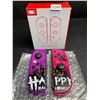 Image 2 : 1 Pair of L+R Joycon Controllers for Nintendo Switch (Purple/Pink Spooky Design) New
