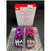 Image 2 : 1 Pair of L+R Joycon Controllers for Nintendo Switch (Purple/Pink Spooky Design) New