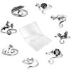 Image 1 : 3 Packs (8PCS Each) Crochet Tension Rings for Finger Yarn Crafts - New