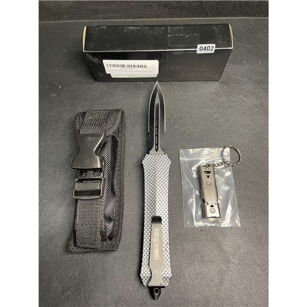 Cold Steel Tactical OTF Hunting Knife with Carbon Handle - New in Box