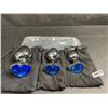 Image 1 : 3PC Metal Rhinestone Butt-Plugs/Anal Plug Set - Big/Med/Small Size - New
