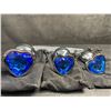 Image 3 : 3PC Metal Rhinestone Butt-Plugs/Anal Plug Set - Big/Med/Small Size - New