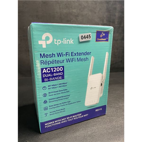 TP-Link AC1200 Mesh Wi-Fi Extender/WiFi Booster - Works with Any WiFi Router - New Sealed!