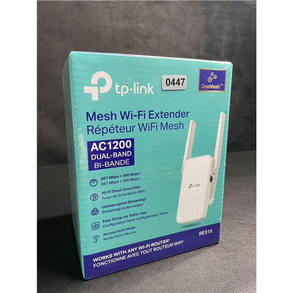 TP-Link AC1200 Mesh Wi-Fi Extender/WiFi Booster - Works with Any WiFi Router - New Sealed!