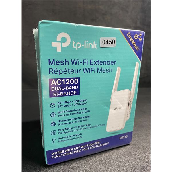 TP-Link AC1200 Mesh Wi-Fi Extender/WiFi Booster - Works with Any WiFi Router - New Sealed!