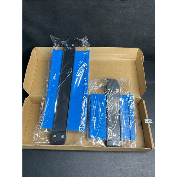 2-Pack Contour Gauge Tools/Carpenter Measuring Tools (10inch & 5inch Sizes Included) - New