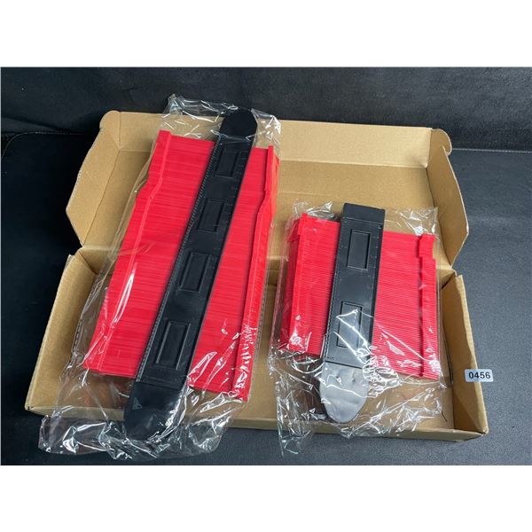 2-Pack Contour Gauge Tools/Carpenter Measuring Tools (10inch & 5inch Sizes Included) - New