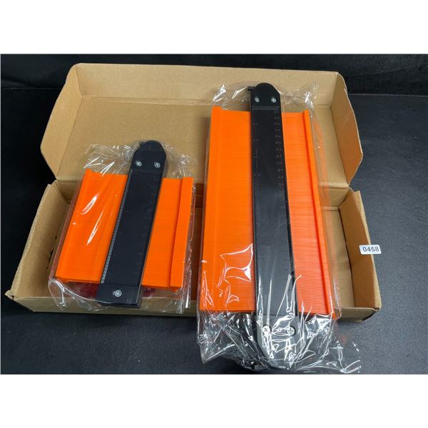 2-Pack Contour Gauge Tools/Carpenter Measuring Tools (10inch & 5inch Sizes Included) - New