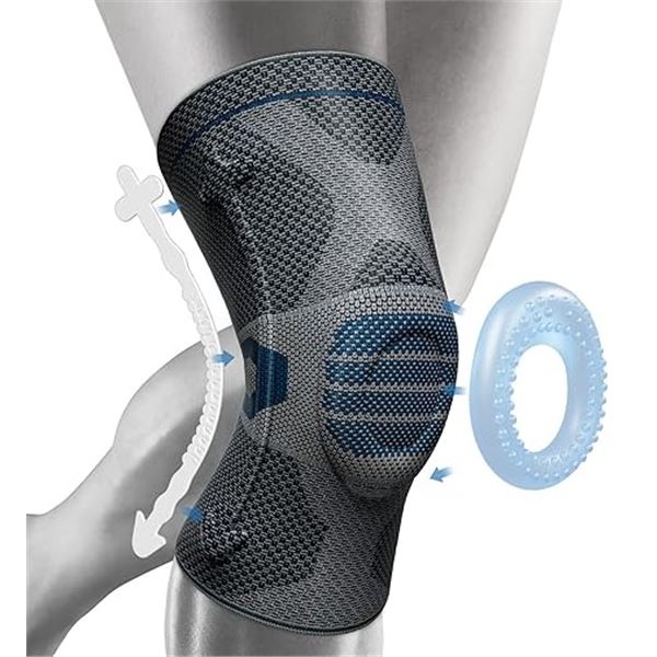 Lot of 3 Neenca Professional Knee Braces for Pain Relief/Medical Knee Compression/Support - New