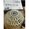 Image 5 : 11-Inch Rattan Pendant Light Fixture/Woven Hanging Boho Light - New in Box