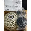 Image 6 : 11-Inch Rattan Pendant Light Fixture/Woven Hanging Boho Light - New in Box