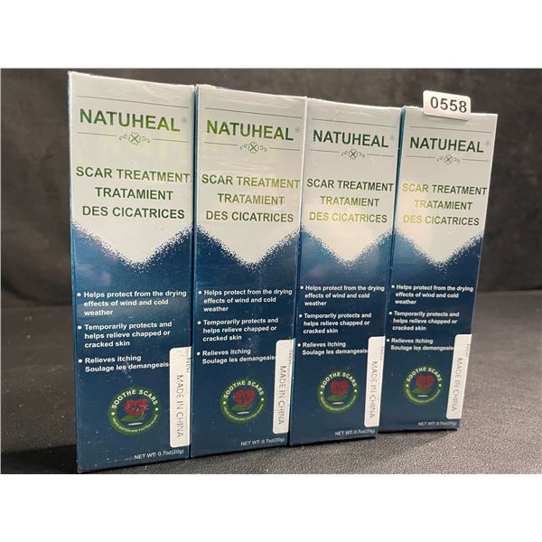 4 Boxes of Natuheal Scar Treatment Cream (20g) - New Sealed