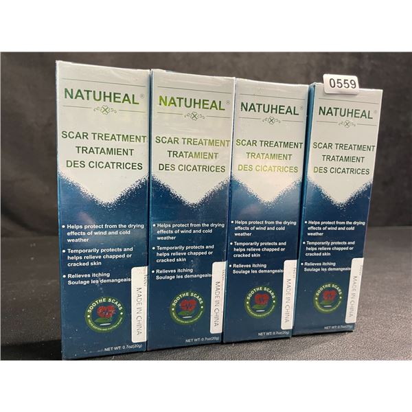 4 Boxes of Natuheal Scar Treatment Cream (20g) - New Sealed