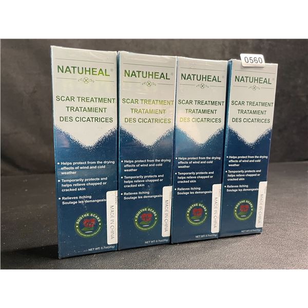 4 Boxes of Natuheal Scar Treatment Cream (20g) - New Sealed