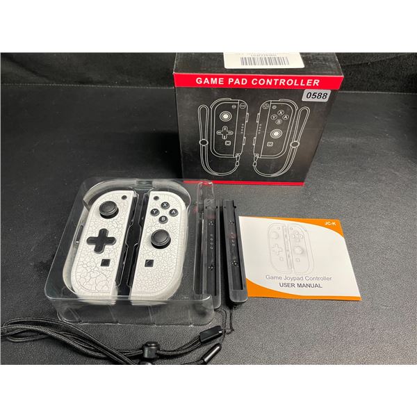 1 Pair of L + R JoyCon Controllers for Switch; Marble White Design - New