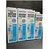Image 1 : 4 Assorted Genuine Samsung Water Filters - Ice & Water Refrigerator Filters - New
