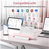 Image 12 : Phomemo M08F Portable Wireless Printer for Travel Printing! Bluetooth Thermal Printer (Pink) - NEW