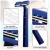 Image 2 : 30-Pack of Disposable Razors - Individually Wrapped Disposable Twin-Blade Razors - New