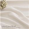 Image 2 : Extra Wide Linen Curtain (96" Wide x 72" Long) Natural Pinch Pleated Curtain for Living Room - New