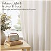 Image 7 : Extra Wide Linen Curtain (96" Wide x 72" Long) Natural Pinch Pleated Curtain for Living Room - New