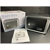 Image 1 : Safe Box Piggy Bank with Key/Passcode (Black) Money Safe for Kids - New