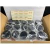 Image 2 : 15-Pack Round Clear Glass Cosmetic Jars with Black Lids (4oz) Great for DIY Beauty/Crafts - New
