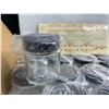 Image 3 : 15-Pack Round Clear Glass Cosmetic Jars with Black Lids (4oz) Great for DIY Beauty/Crafts - New