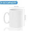 Image 7 : 12PC Sublimation Mugs/11oz Blank Coffee Mugs for DIY Customization/Crafts (White) With Boxes - New!