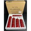 Image 4 : 5-Pack of LED Flameless Candles with Fairy String Light Design/Dancing Flame; Remote Control (Red)