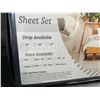 Image 5 : 4PC 100% Egyptian Cotton King Size Sheet Set (Navy Blue) 800 Thread Count; 15" Deep Pocket - NEW