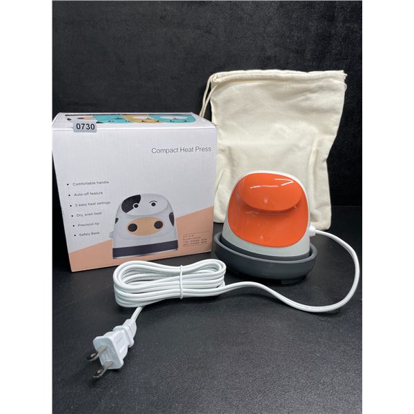 Mini Heat Press Machine for HTV/Cricut Projects; Small Iron-On Press for Heat Transfer Crafts - New!