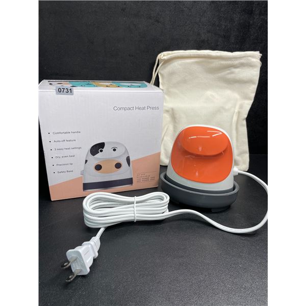 Mini Heat Press Machine for HTV/Cricut Projects; Small Iron-On Press for Heat Transfer Crafts - New!