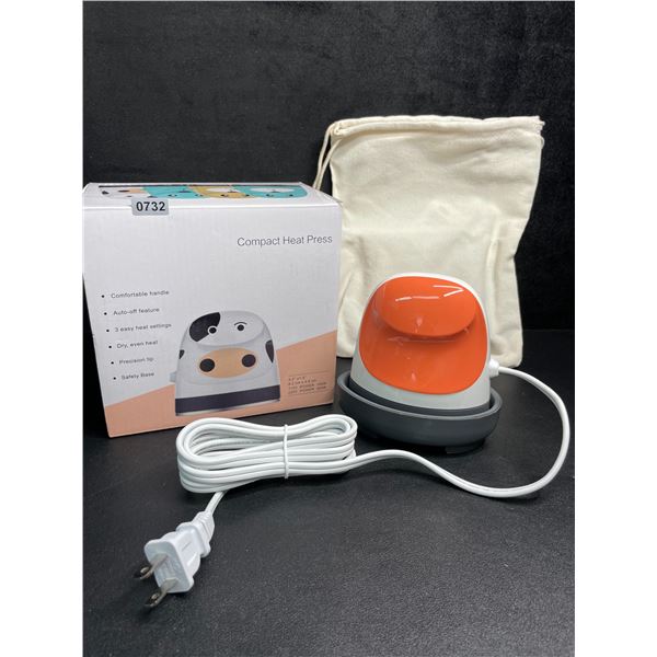 Mini Heat Press Machine for HTV/Cricut Projects; Small Iron-On Press for Heat Transfer Crafts - New!