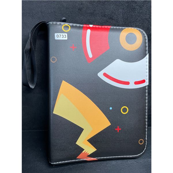 Leather Premium Pokemon Card Storage Binder (Pokeball Design) Holds Approx. 400 Cards - New