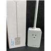Image 2 : Flexible LED Reading Light with Plug & Socket (Great for Nightstands/Behind Beds) White - New