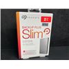 Image 1 : Seagate 2TB Backup Plus Slim Portable External Hard Drive/Storage Drive - NEW SEALED!