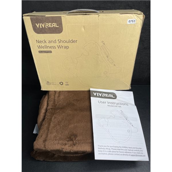 Vivreal Heating Pad for Neck and Shoulders - Wearable Design for Pain Relief - New in Box