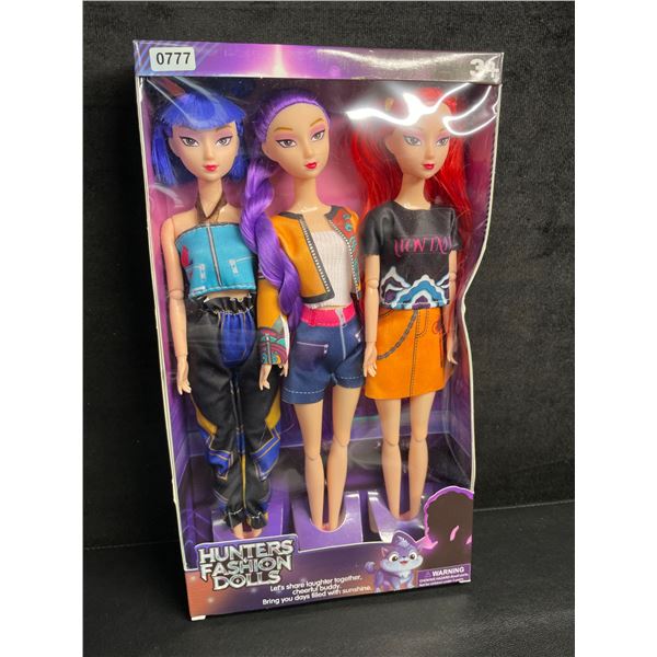 K-Pop Demon Hunters 3PC Fashion Dolls Toy Set - Brand New