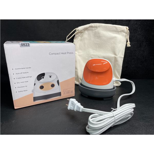 Mini Heat Press Machine for HTV/Cricut Projects; Small Iron-On Press for Heat Transfer Crafts - New!