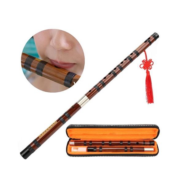 Traditional Bamboo Flute/Instrument Set with Case - Brand New