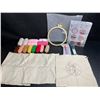 Image 2 : 6PC Punch Needle Coasters Craft Kit/Embroidery Kit for Beginners - Includes All Tools Needed! New