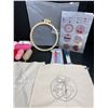 Image 4 : 6PC Punch Needle Coasters Craft Kit/Embroidery Kit for Beginners - Includes All Tools Needed! New