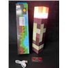 Image 1 : Minecraft Light-Up Wall Torch Lamp - USB-Rechargeable; Multi-Color Effects - New