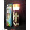 Image 2 : Minecraft Light-Up Wall Torch Lamp - USB-Rechargeable; Multi-Color Effects - New