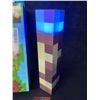 Image 3 : Minecraft Light-Up Wall Torch Lamp - USB-Rechargeable; Multi-Color Effects - New